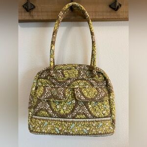 Vera Bradley Brown and Yellow Patterned Women's Bag